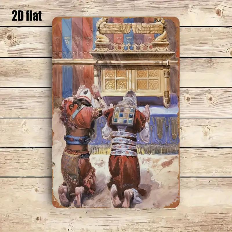Kitchen - CIFBUY Rustik İncil Temalı Metal Duvar