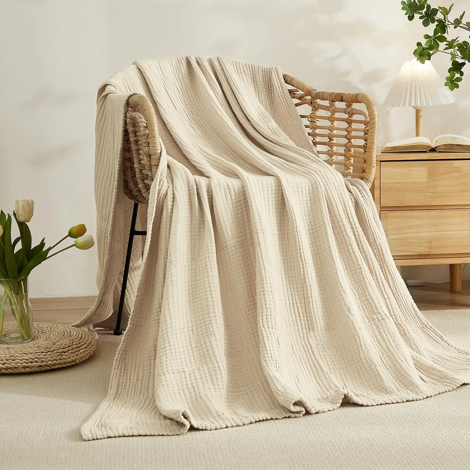 Yatak için %100 Pamuklu Battan - Muslin Cotton Bedspread incelemesi ve fiyatı