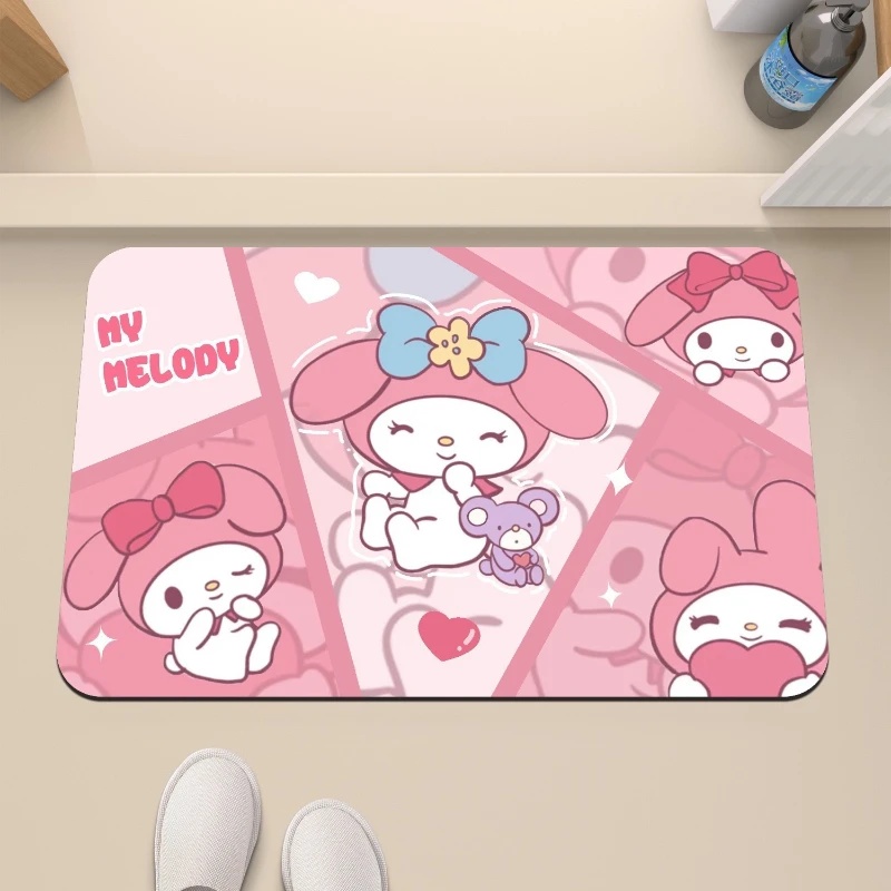 Hello Kitty Çilek ve Ayı Desen - Quick Dry Diatomite Bath Mat incelemesi ve fiyatı