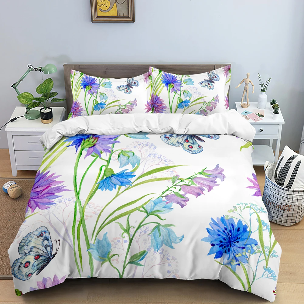 Kelebek nevresim takımı 3D çiç - Duvet Cover Sets With Zipper incelemesi ve fiyatı