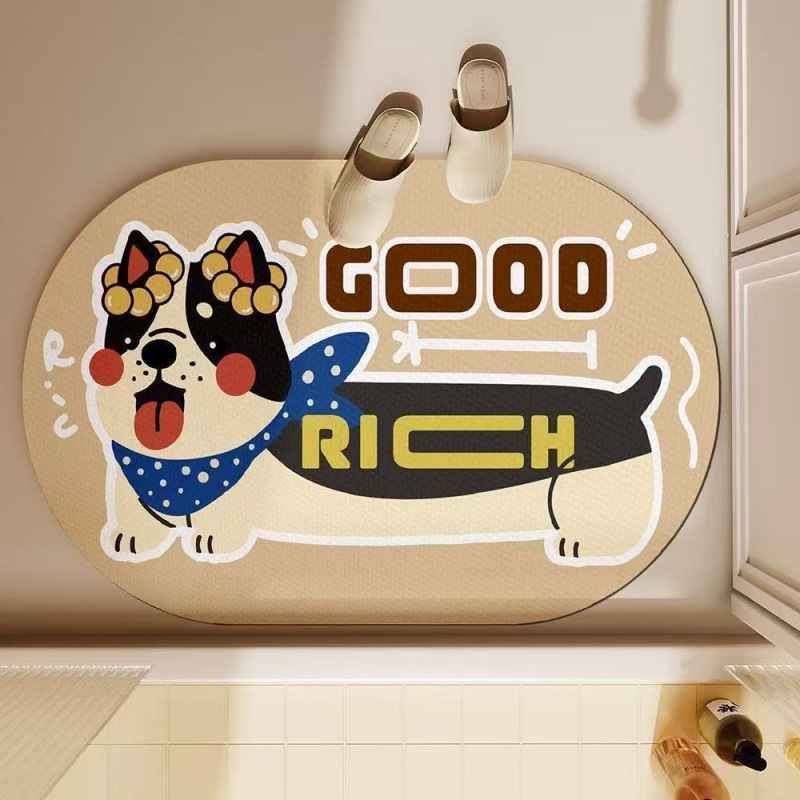 Sevimli Dachshund Köpek Banyo  - Quick Dry Diatomite Bath Mat incelemesi ve fiyatı