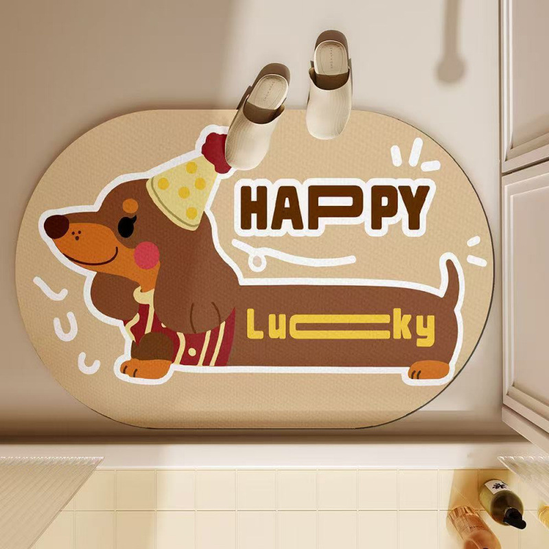 Sevimli Dachshund Köpek Banyo  - Quick Dry Diatomite Bath Mat incelemesi ve fiyatı
