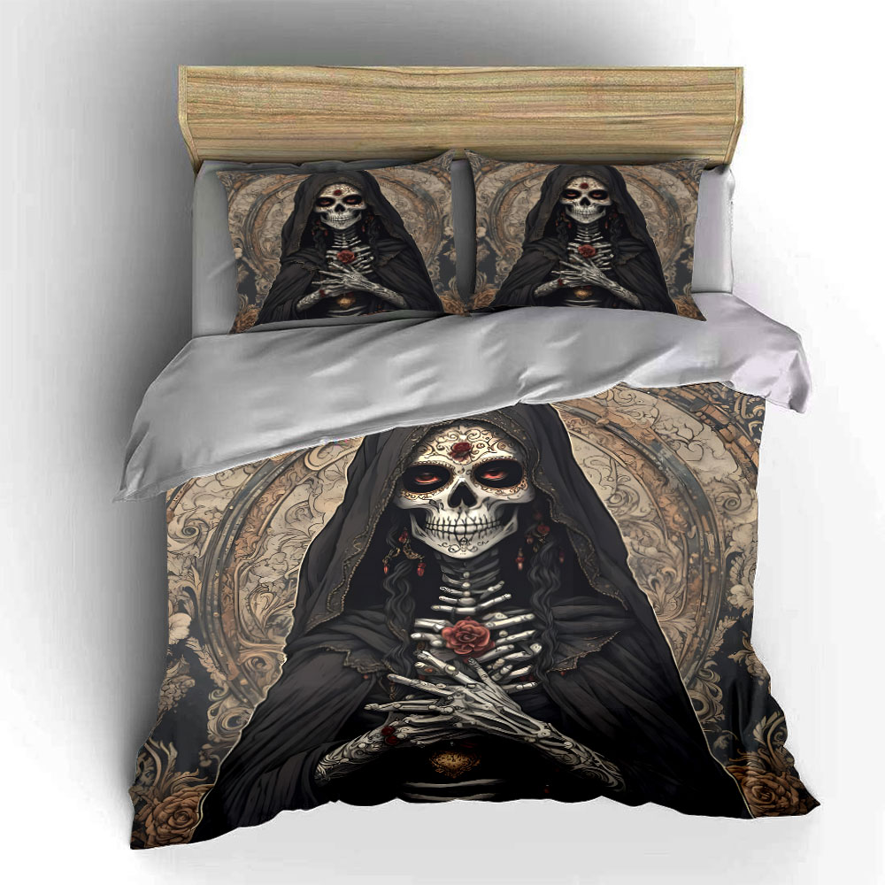 Koyu Ölüm Azizi ve Gül Desenli - Duvet Cover Sets With Zipper incelemesi ve fiyatı