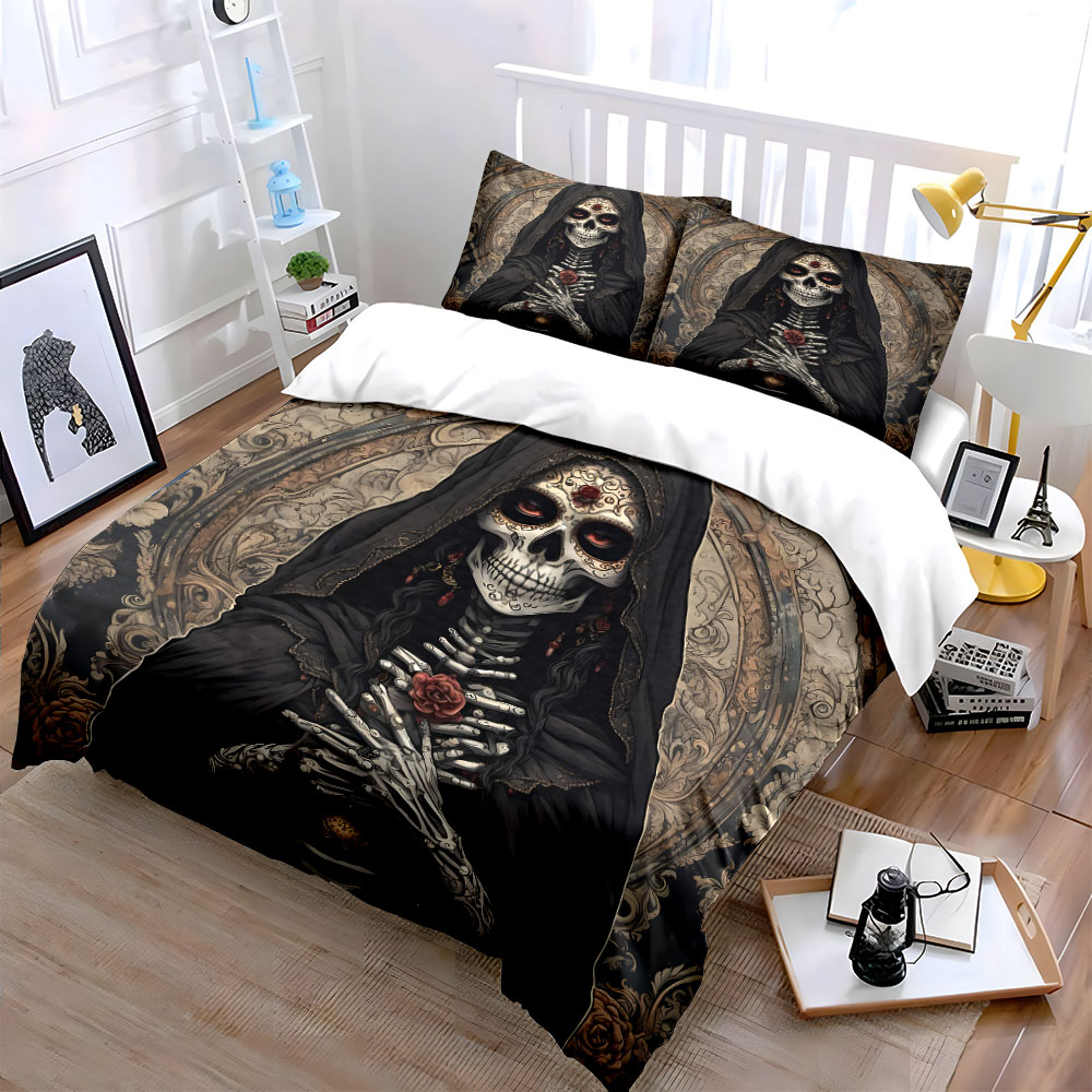 Koyu Ölüm Azizi ve Gül Desenli - Duvet Cover Sets With Zipper incelemesi ve fiyatı