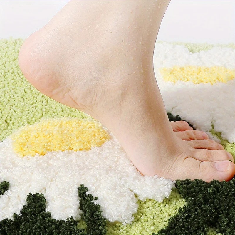 VIKAMA Kaymaz Çiçek Desenli Ba - Quick Dry Diatomite Bath Mat incelemesi ve fiyatı