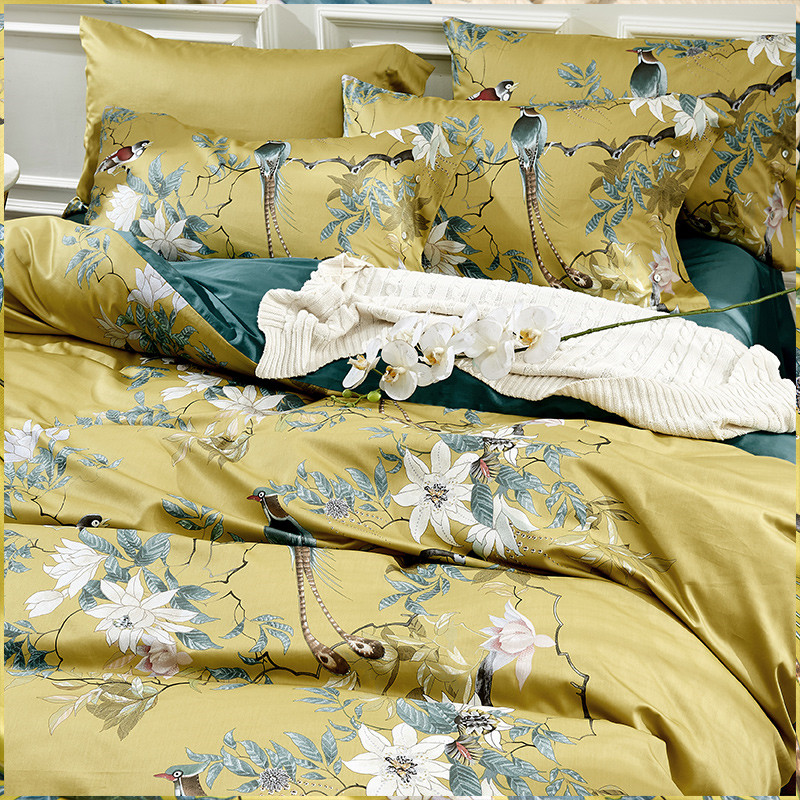 Lüks 600TC mısır pamuk yatak s - Aesthetic Floral Duvet Cover incelemesi ve fiyatı